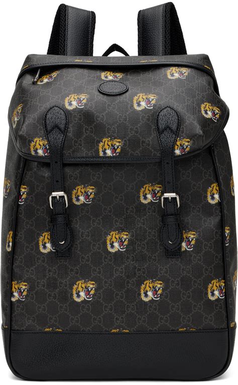 gucci backpack men tiger|Gucci tiger web backpack.